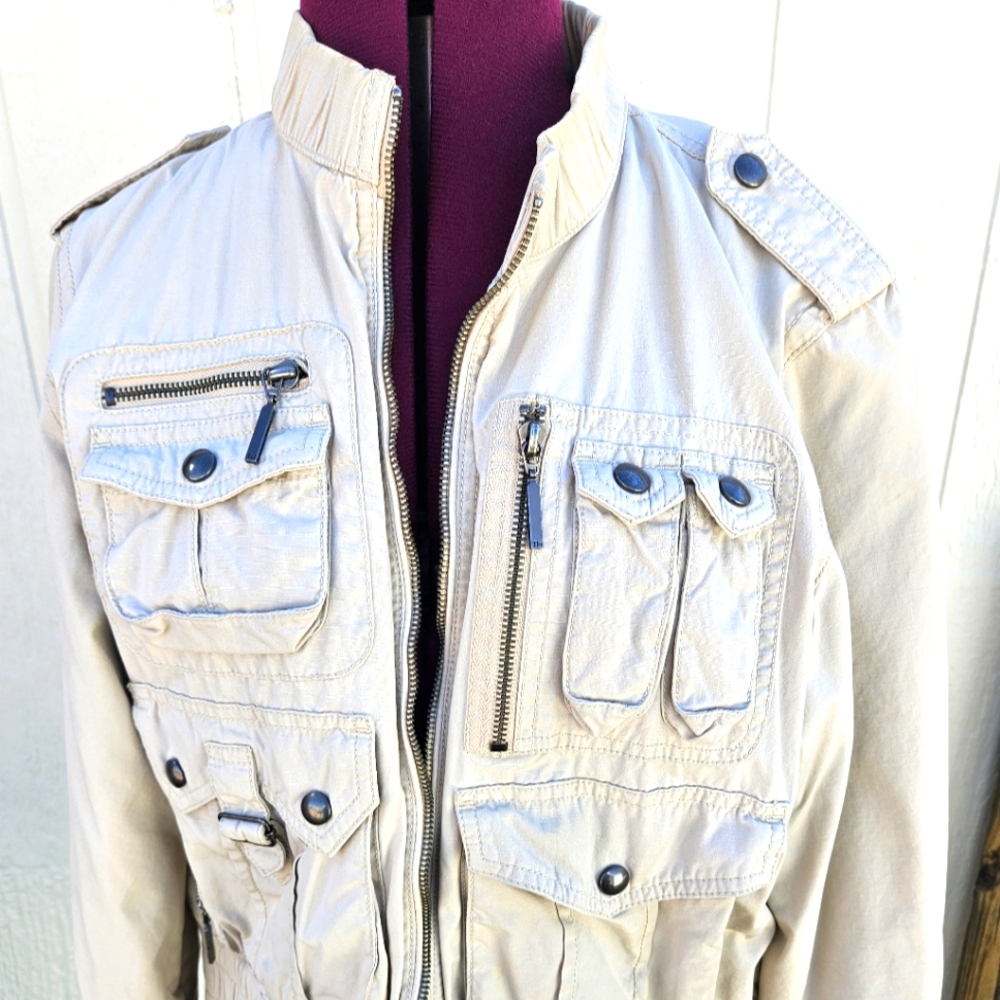Tommy Hilfiger Beige Utility Jacket